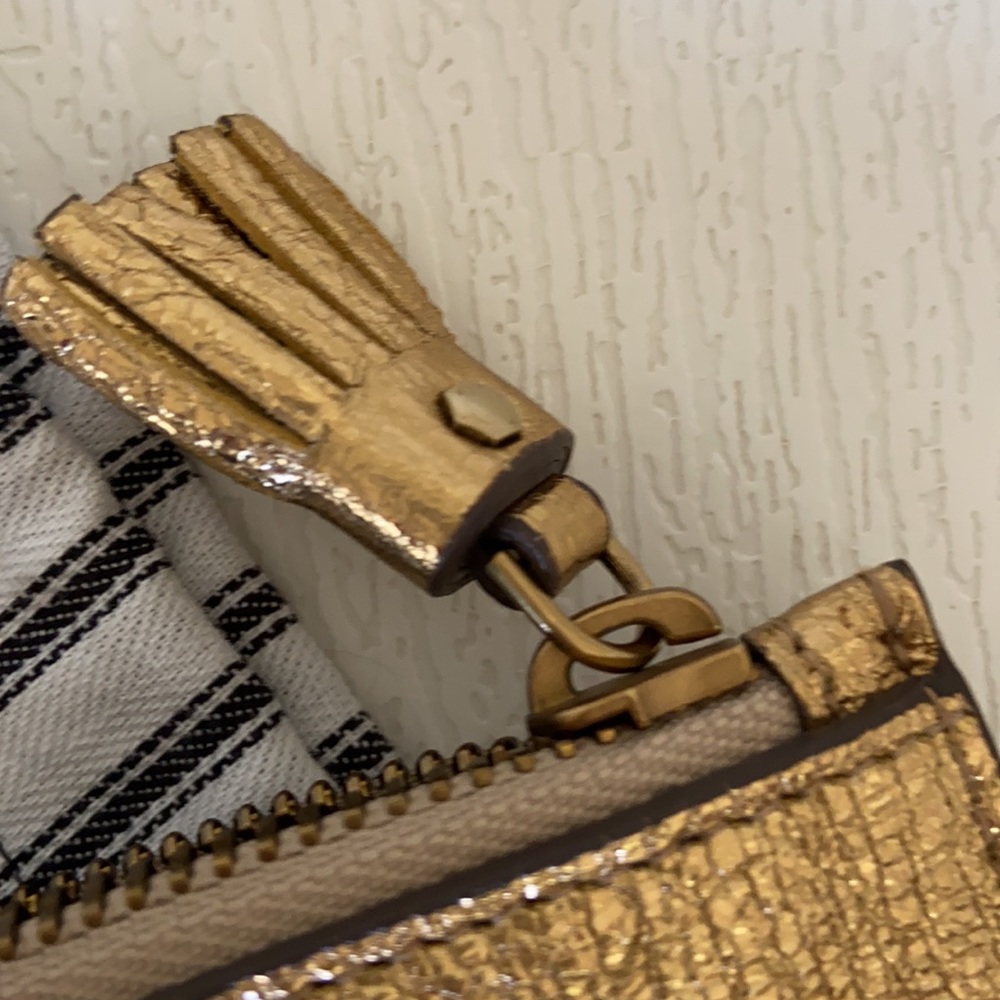 Anya hindmarch glitter gold zipper clutch - Picture 10 of 10